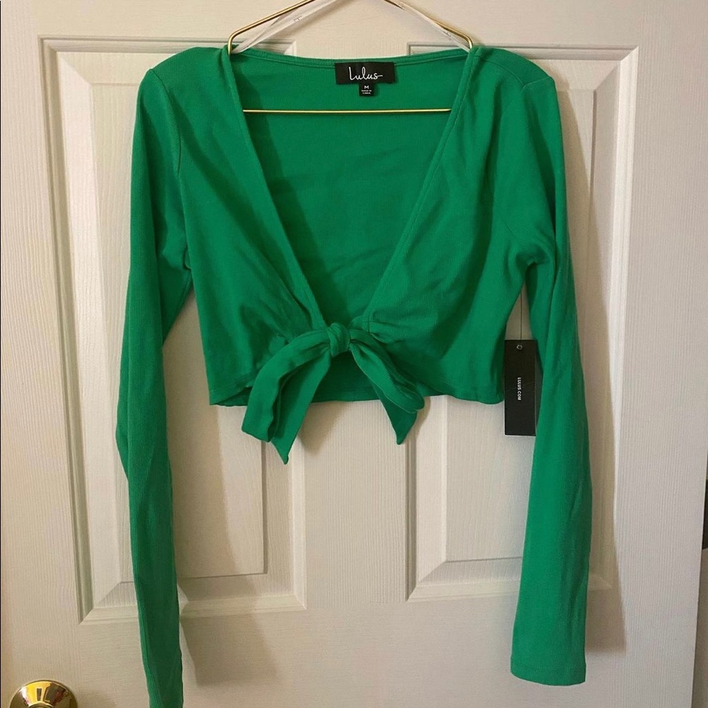 Lulus tie front crop top